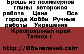 Брошь из полимерной глины, авторская работа. › Цена ­ 900 - Все города Хобби. Ручные работы » Украшения   . Красноярский край,Талнах г.